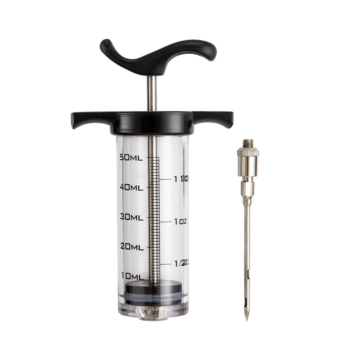 Injector, Flavor, 1.5 Ounce, Polycarbonate & Nylon, with Stainless Steel Needle, 1 Each,6 - 1 COUNT