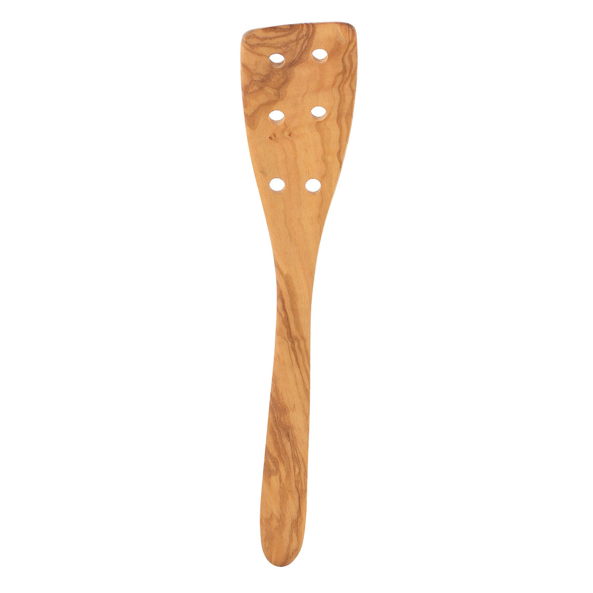 Spatulas, Pierced, 12 Inch, Olive Wood, 1 Each,10 - 1 COUNT