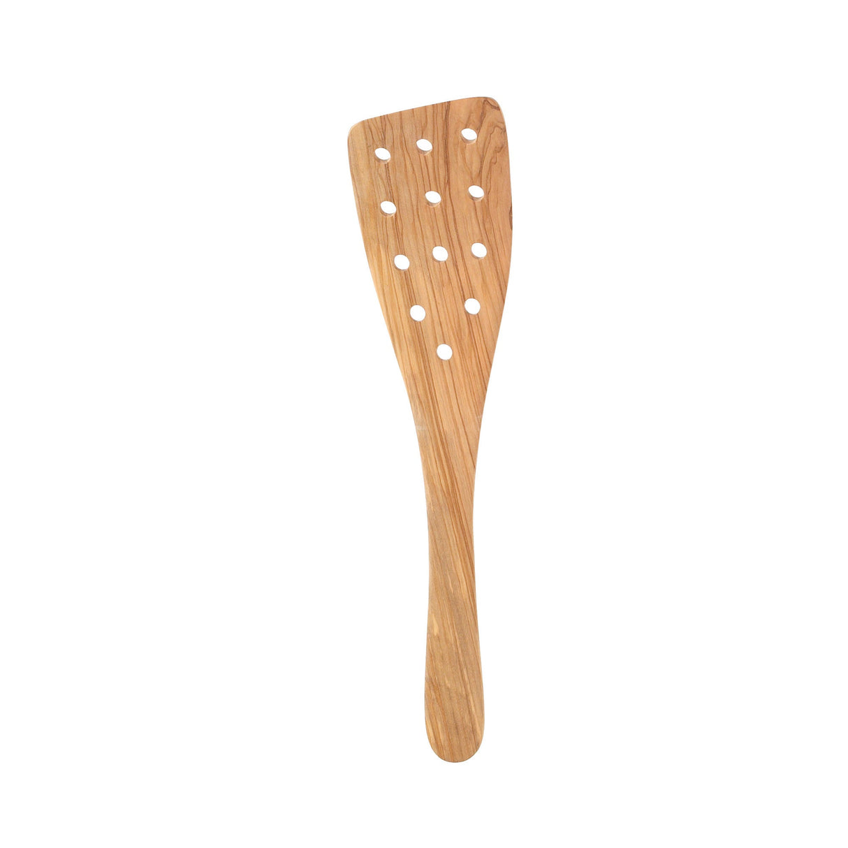 Spatulas, Pierced Wide, 12.5 Inch, Olive Wood,10 - 1 EACH