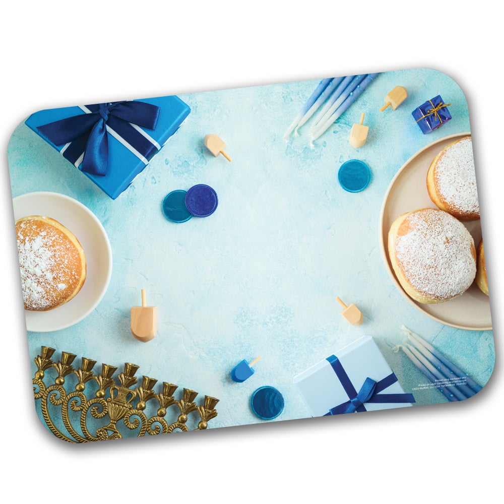 Tray Covers, 14 x 19 Inch, Hanukkah,250 - 1 EACH