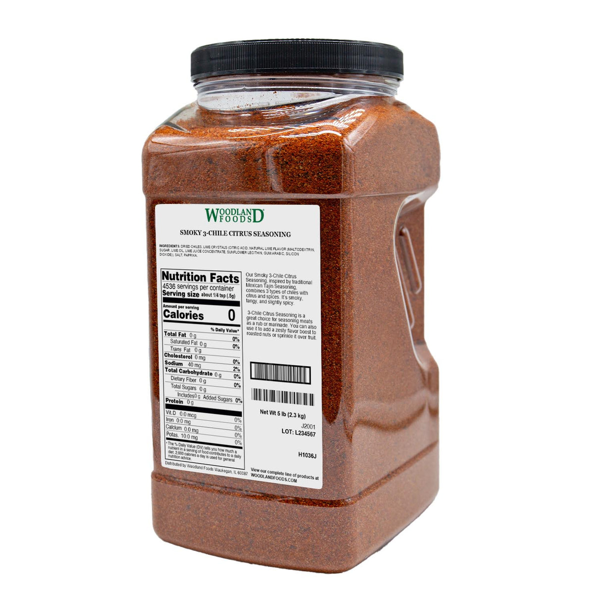 Seasoning, 3-Chile & Citrus, Smoky,1 - 5 POUND
