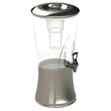 Beverage Dispenser, Silhouette, 3.5 Gallon, Stainless Steel Lid & Base, Plastic Reservoir,1 - 1 EACH