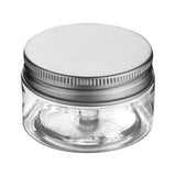 Jars, Candy & Snack, RW Base 1 Ounce, Plastic, Clear, with Silver Aluminum Lid, 2 x 2 x 1.25 Inch,10 - 1 EACH