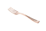 Forks, Mini, Plastic, Rose Gold, 4 Inch,100 - 1 EACH