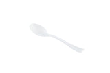 Spoons, Mini, Plastic, White, 4 Inch,100 - 1 EACH
