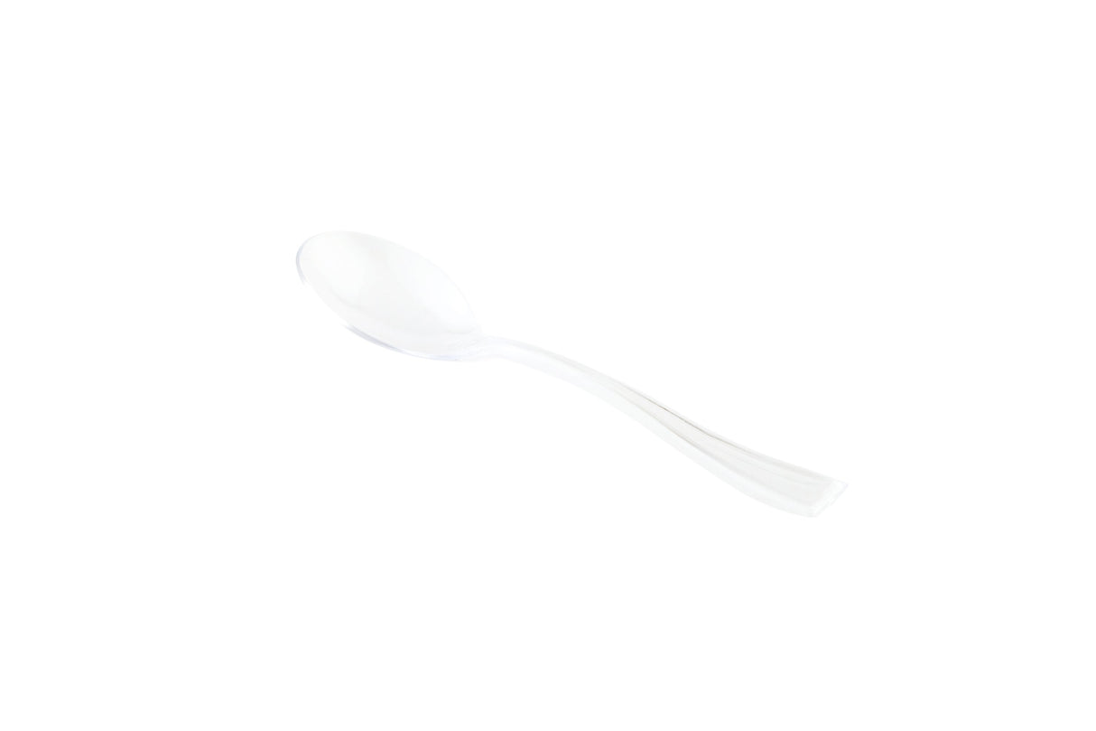 Spoons, Mini, Plastic, Clear, 4 Inch,100 - 1 EACH