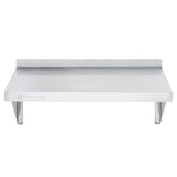 Shelf, Wall, 12 x 24 Inch, Solid, Heavy Duty Stainless Steel,1 - 1 EACH