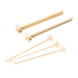 Stirrers, Palm Tree Shaped, 7 Inch, Bamboo, Natural,100 - 1 EACH