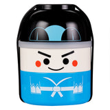 Box, 2-Tier Bento, Bento Tek 22 Ounce, Plastic, Ichiro Kokeshi Print, 4.25 x 4.25 x 5.25 Inch,1 - 1 EACH