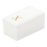 Towels, Guest, Luxenap, Linen-Like, White, with Gold Sans Serif Letter X,2000 - 1 EACH