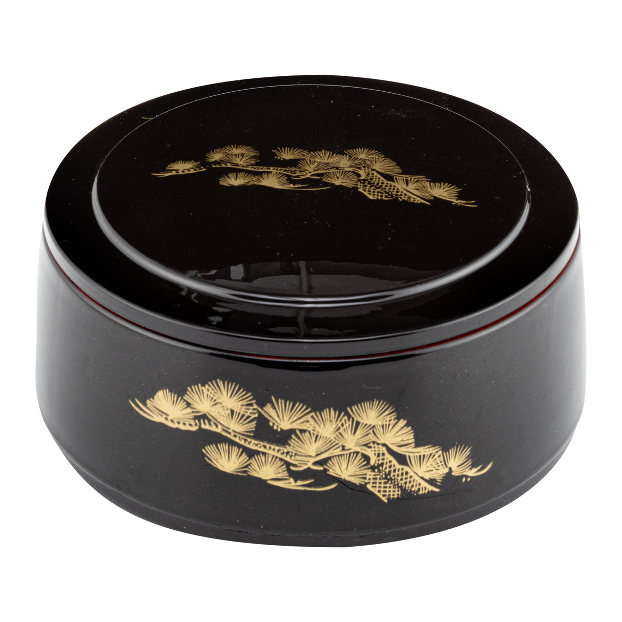 Box, Japanese Style Bento, Bento Tek 25 Ounce, Plastic, Black, 6.5 x 6.5 x 3.25 Inch, Round,1 - 1 EACH