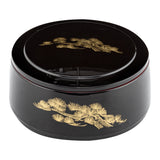 Box, Japanese Style Bento, Bento Tek 25 Ounce, Plastic, Black, 6.5 x 6.5 x 3.25 Inch, Round,1 - 1 EACH
