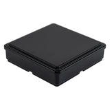 Box, Japanese Style Bento 4-Compartment, 8.25 x 8.25 x 2.25 Inch, Plastic, Black & Red, ABS,1 - 1 EACH