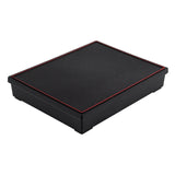 Box, Japanese Style Bento 6-Compartment, 12.25 x 9.75 x 2.25 Inch, Plastic, Black & Red, ABS,1 - 1 EACH