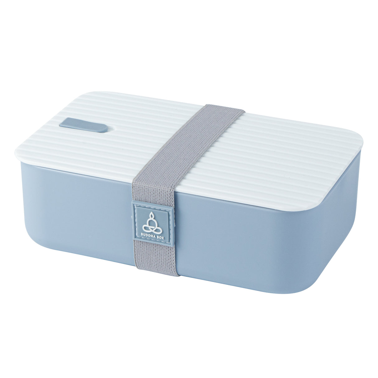 Container, Buddha Box Lunch, Bento Tek 34 Ounce, Plastic, Blue, 7.5 x 4.75 x 2.5 Inch, with White Lid,1 - 1 EACH
