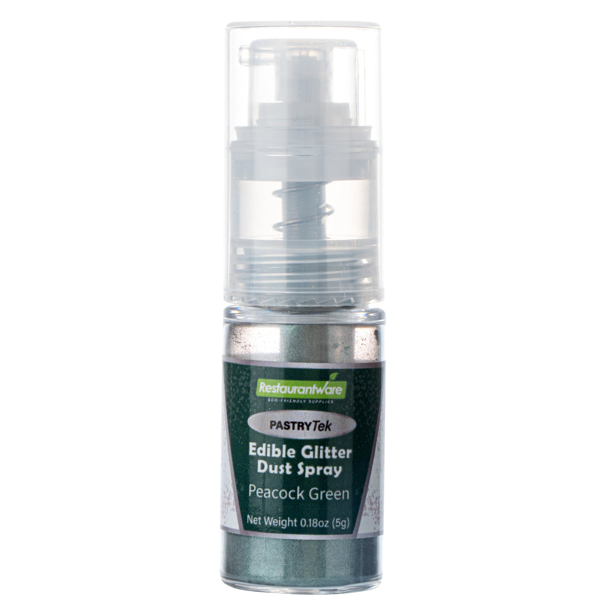 Spray, Edible Glitter Dust, Pastry Tek, Peacock Green,1 - 1 EACH