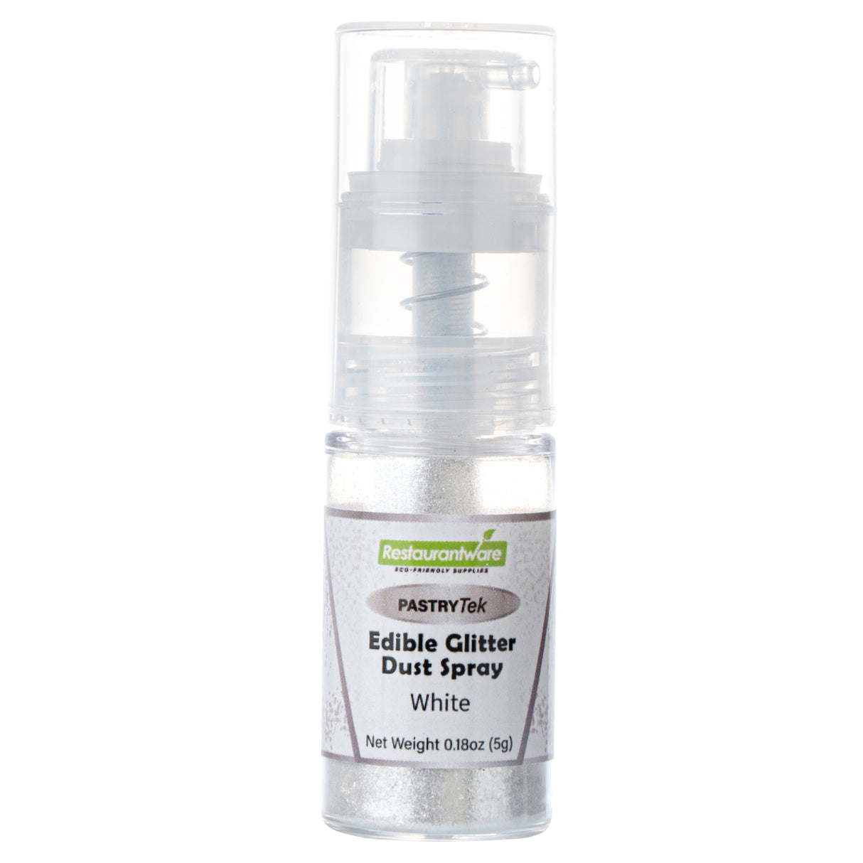 Spray, Edible Glitter Dust, Pastry Tek, White,1 - 1 EACH