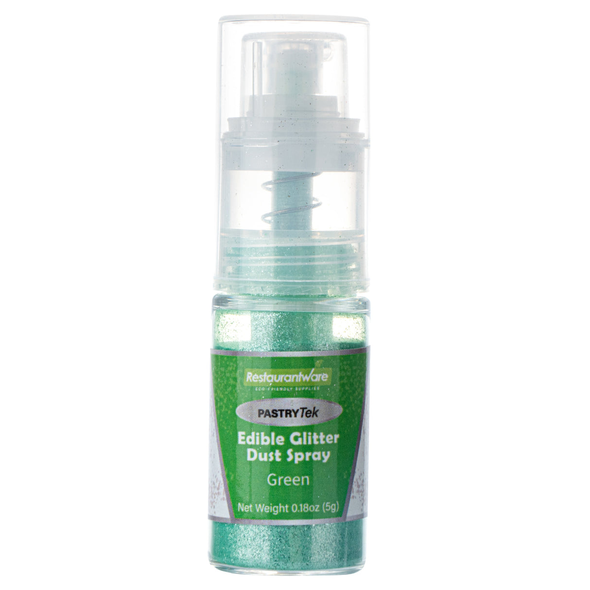 Spray, Edible Glitter Dust, Pastry Tek, Green,1 - 1 EACH