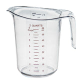 Cups, Measuring, 2 Quart, Clear, Plastic,10 - 1 EACH