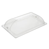 Lid, Dome Plate, 21 x 13.25 Inch, Clear, Polycarbonate,1 - 1 EACH