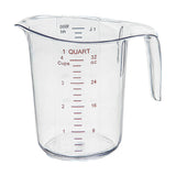 Cups, Measuring, 1 Quart, Clear, Plastic,10 - 1 EACH