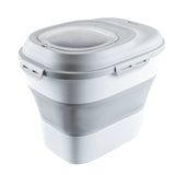 Container, Storage, RW Base, Plastic, Gray, 17.75 x 13 x 14.75 Inch, Collapsible,1 - 1 EACH