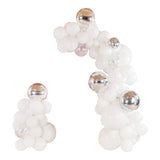 Balloon Kit, Arch & Garland, Balloonify 125 Piece, White & Silver,1 - 1 EACH