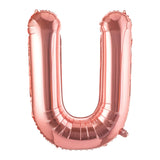 Balloon, Mylar, Balloonify 40 Inch, Letter U, Rose Gold,1 - 1 EACH