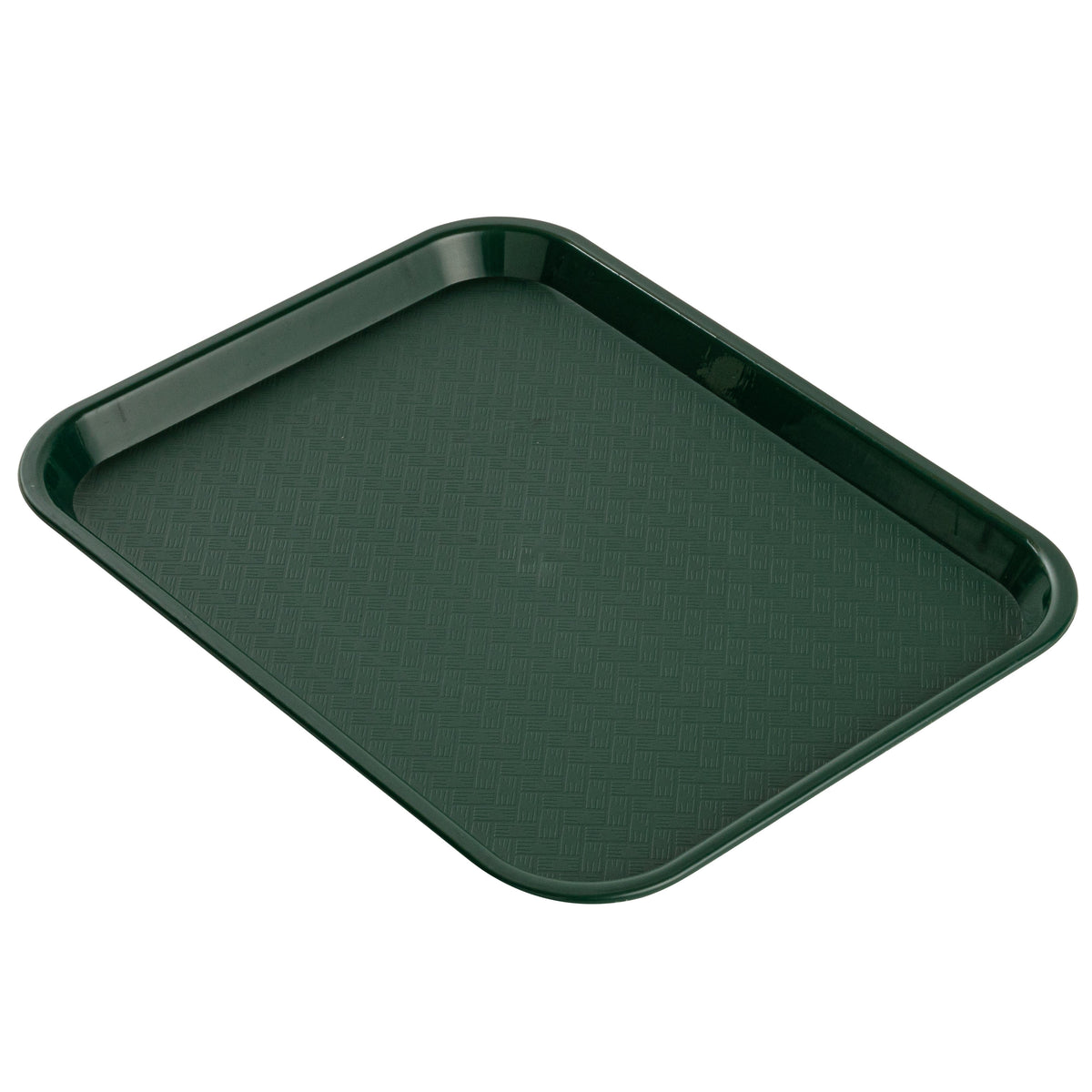 Trays, Fast Food, 10 x 14 Inch, Plastic, Forest Green, 1 Each,10 - 1 COUNT
