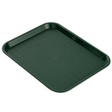 Trays, Fast Food, 10 x 14 Inch, Plastic, Forest Green, 1 Each,10 - 1 COUNT