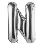 Balloon, Mylar, Balloonify 40 Inch, Letter N, Silver,1 - 1 EACH