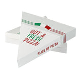 Boxes, Pizza, Single Slice, White, Printed, Hinged, 1 Each,100 - 1 COUNT