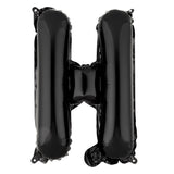 Balloon, Mylar, Balloonify 16 Inch, Letter H, Black,1 - 1 EACH