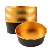 Containers, Take Out, Foil Lux 45 Ounce, Paper, Black, 7.25 x 7.25 x 2.5 Inch, with Foil Interior,200 - 1 EACH
