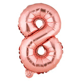 Balloon, Mylar, Balloonify 16 Inch, Number 8, Rose Gold,1 - 1 EACH