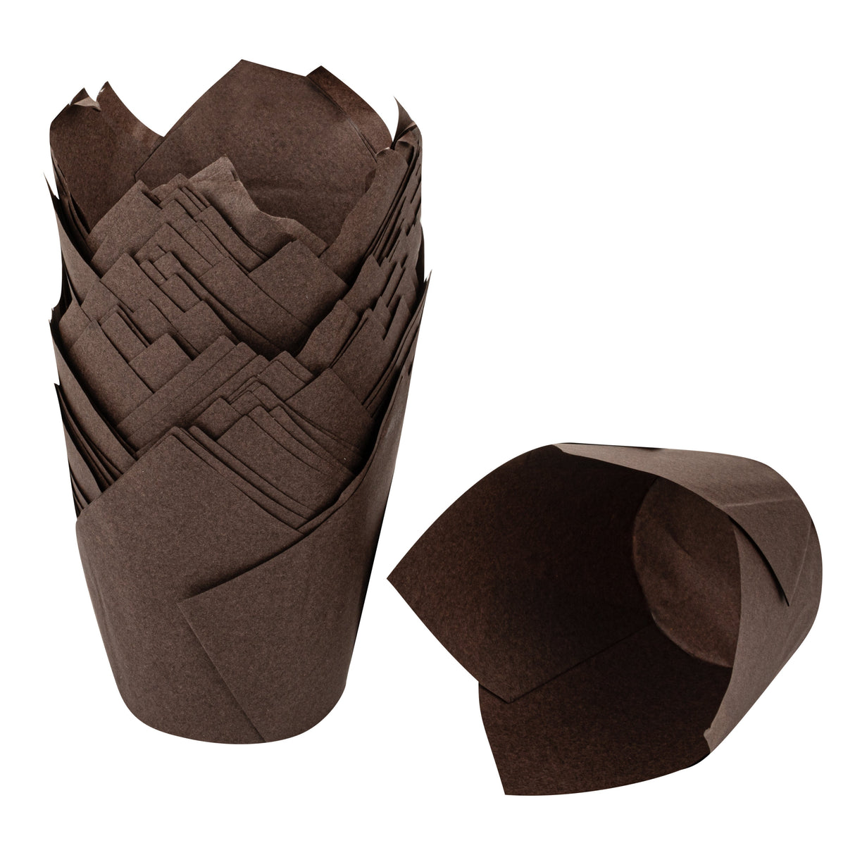 Cups, Baking, Panificio 3.5 Ounce, Paper Tulip, Brown,500 - 1 EACH
