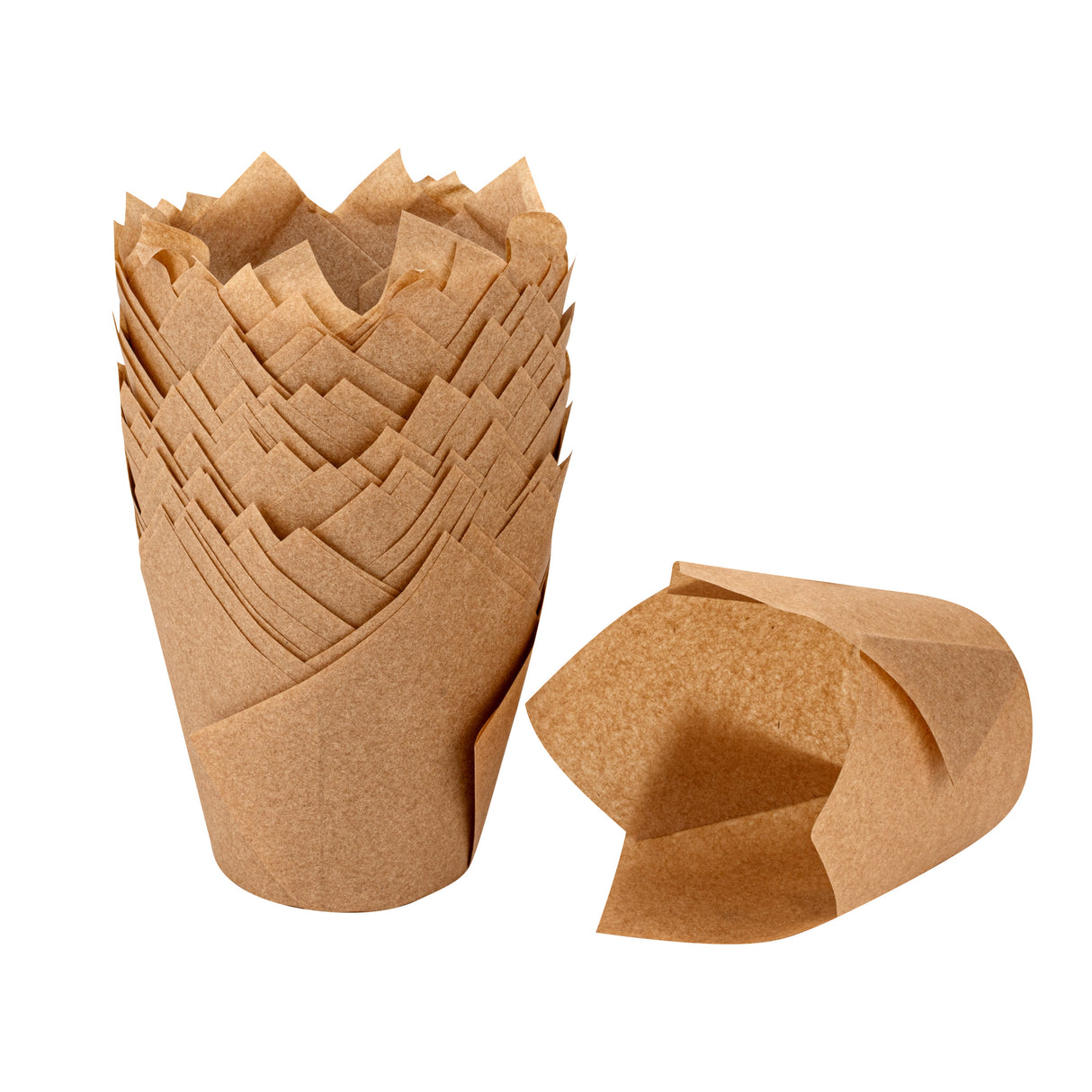Cups, Baking, Panificio 3.5 Ounce, Paper Tulip, Kraft,500 - 1 EACH