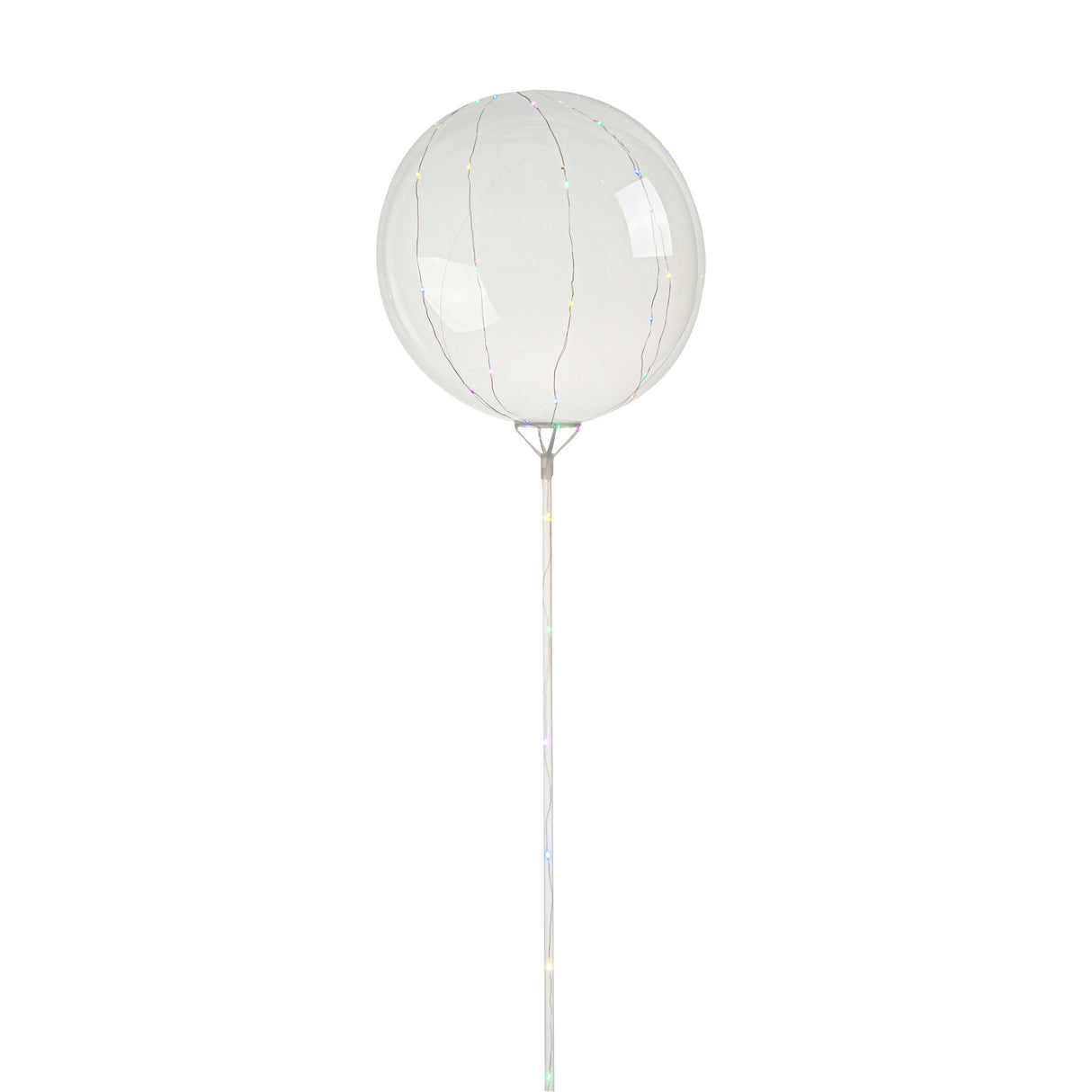 Balloons, Bobo, Balloonify 20 Inch, Clear, with Multi-Color LED String Lights,10 - 1 EACH