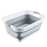 Container, Storage, RW Base, Plastic, Gray, 21 x 15.5 x 8.75 Inch, Collapsible,1 - 1 EACH
