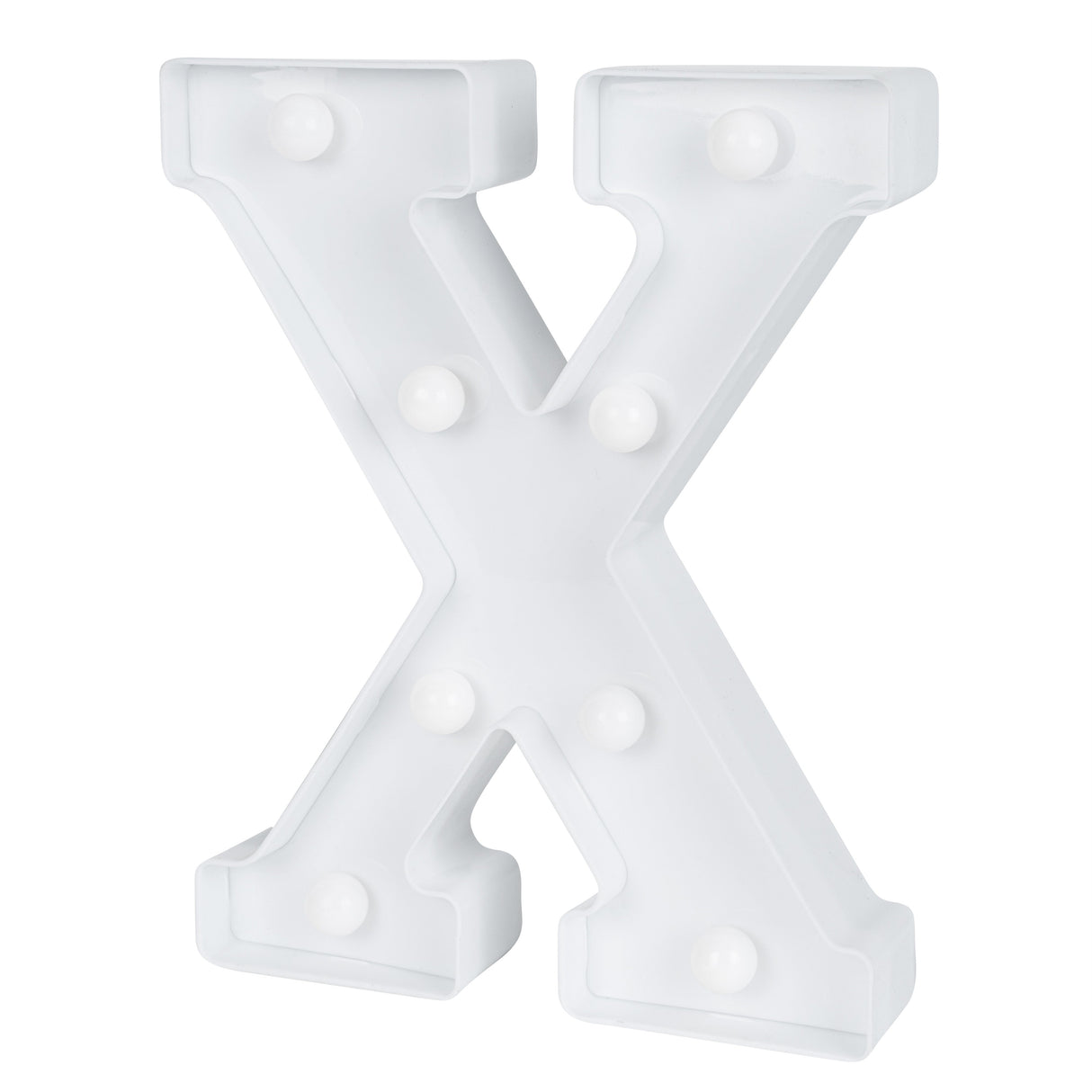 Sign, LED Marquee, 8.75 Inch, Letter X, White,1 - 1 EACH