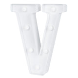 Sign, LED Marquee, 8.75 Inch, Letter V, White,1 - 1 EACH