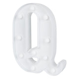 Sign, LED Marquee, 8.75 Inch, Letter Q, White,1 - 1 EACH