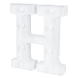 Sign, LED Marquee, 8.75 Inch, Letter H, White,1 - 1 EACH