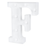 Sign, LED Marquee, 8.75 Inch, Letter F, White,1 - 1 EACH