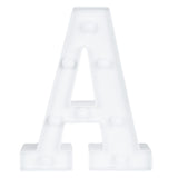 Sign, LED Marquee, 8.75 Inch, Letter A, White,1 - 1 EACH