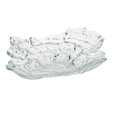 Plate, Serving, Vetri 8.75 x 6.75 x 1.75 Inch, Glass, Clear, Abstract Seashell,1 - 1 EACH