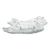 Plate, Serving, Vetri 15 x 11.5 x 2.75 Inch, Glass, Clear, Abstract Seashell,1 - 1 EACH