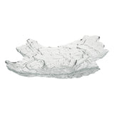 Plate, Serving, Vetri 18 x 13.5 x 3.75 Inch, Glass, Clear, Abstract Seashell,1 - 1 EACH