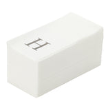 Towels, Guest, Luxenap, Linen-Like, White, with Silver Sans Serif Letter H, Air Laid, 15.75 x 8 Inch,50 - 1 EACH