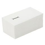 Towels, Guest, Luxenap, Linen-Like, White, with Silver Sans Serif Letter I, Air Laid, 15.75 x 8 Inch, 1 Each,50 - 1 COUNT